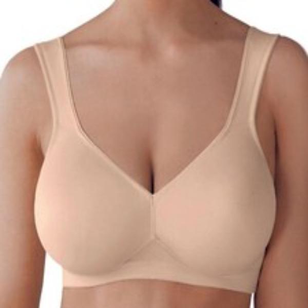 Beige Cotton Padded Bra for Daily Wear