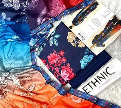 3 Pcs Women's Unstitched Digital Print Suit