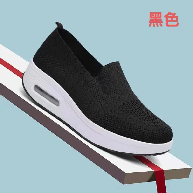 Women's Flying Woven Mesh Slip-On Walking Shoes