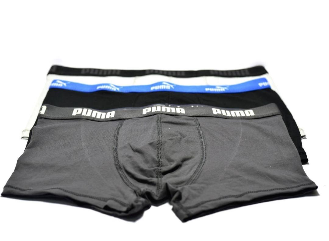 Puma Men's Cotton Boxer Brief 3 Pack Multicolor
