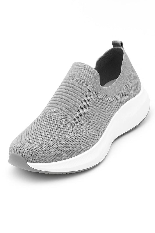 Men's Grey Slip-On Walking Sneakers Size 40 to 45