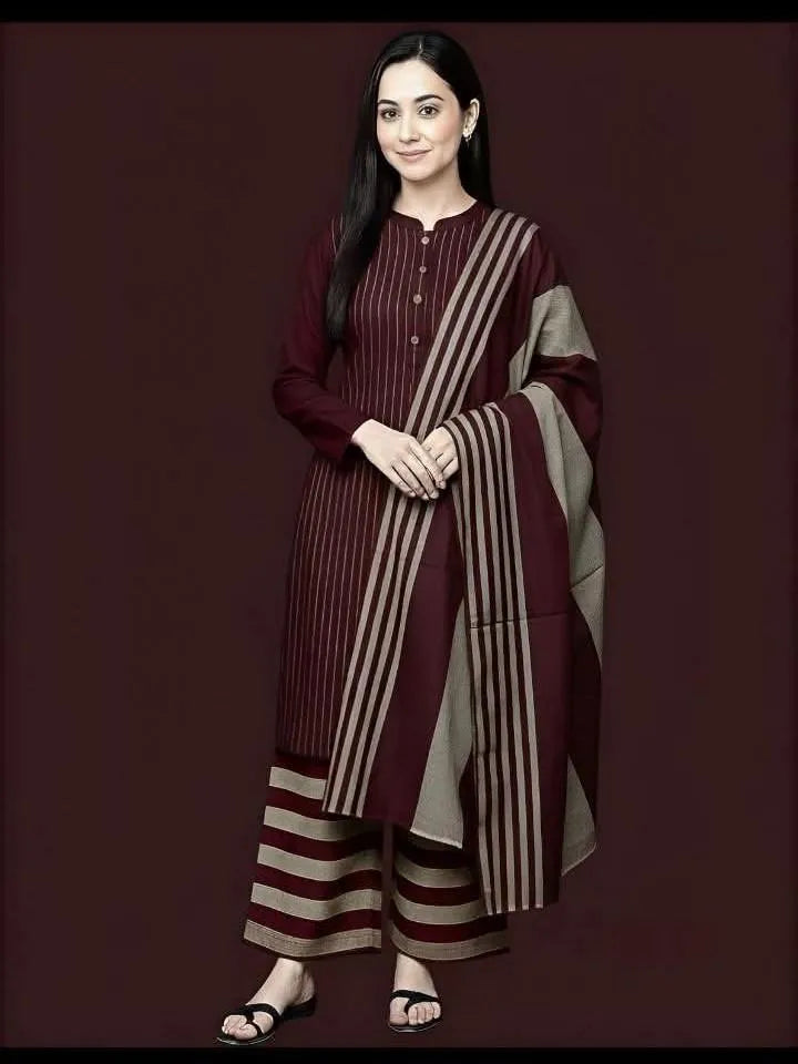 Women's Unstitched Printed Suit 3 Pcs