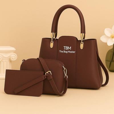 3 Pcs Girl's Rexine Hand Bag Set