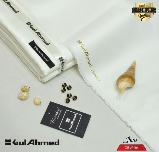 Men Cotton Plain Suit Off White All Season (Gul Ahmed)