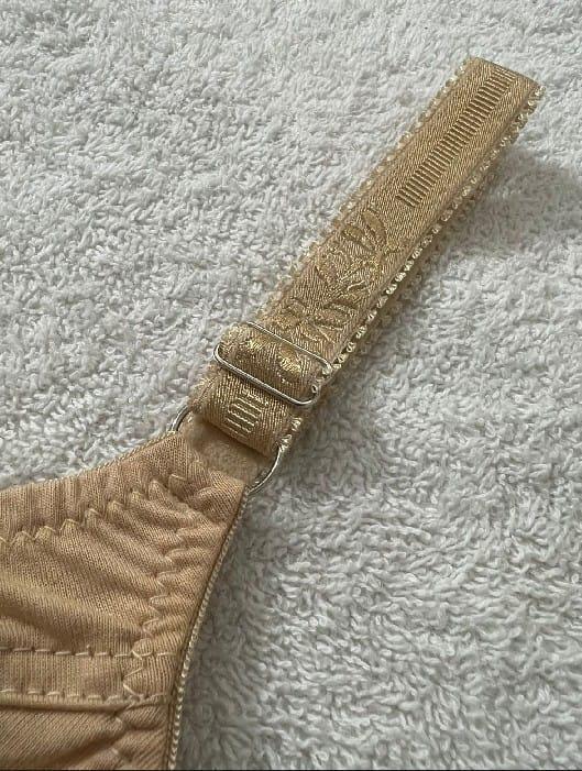 Beige Cotton Non-Padded Bra Size