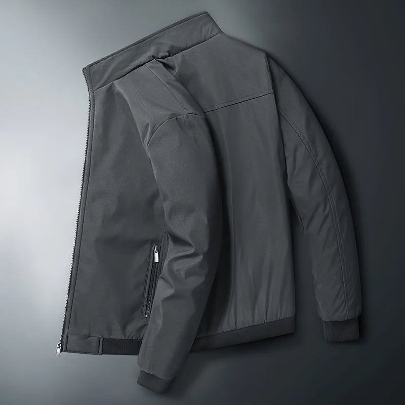 Men's Cotton-Padded Jacket with Velvet and Thickened