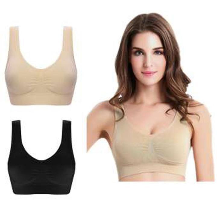 Lightweight Non-Padded Jersey Bra Beige