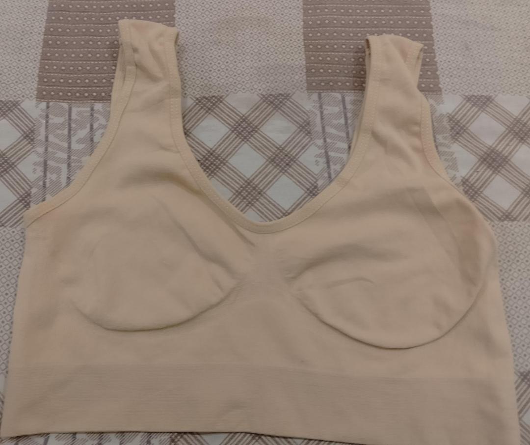 Lightweight Non-Padded Jersey Bra Beige