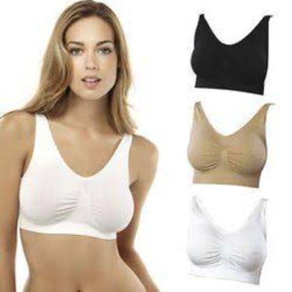 Lightweight Non-Padded Jersey Bra Beige