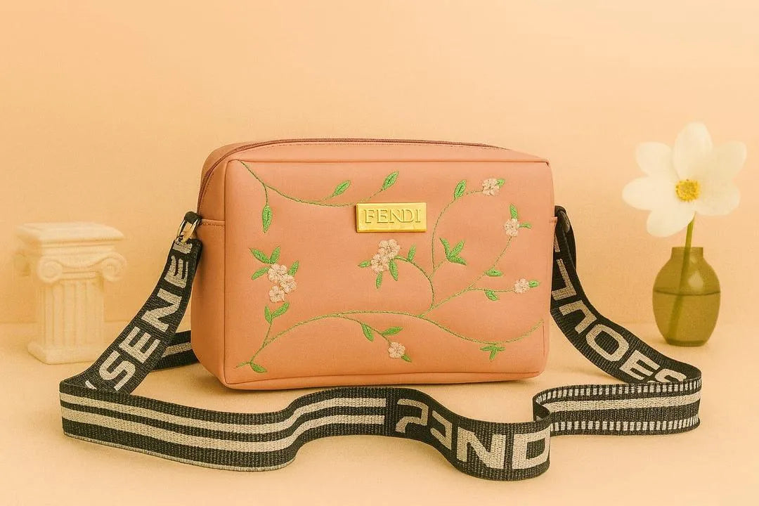 Leather Handbag with Long Strap, 9 Colors, Zip Closure