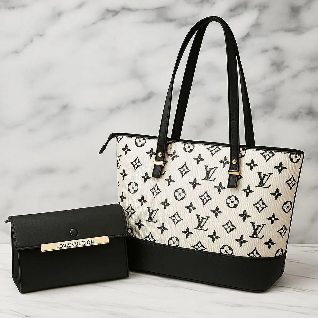Girl's Leather Plain Hand Bag Set