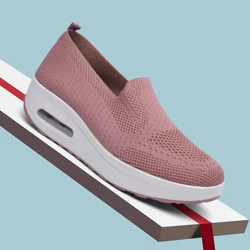 Women's Flying Woven Mesh Slip-On Walking Shoes