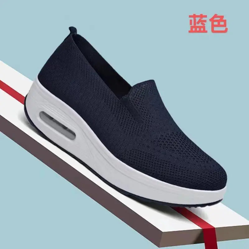 Women's Flying Woven Mesh Slip-On Walking Shoes