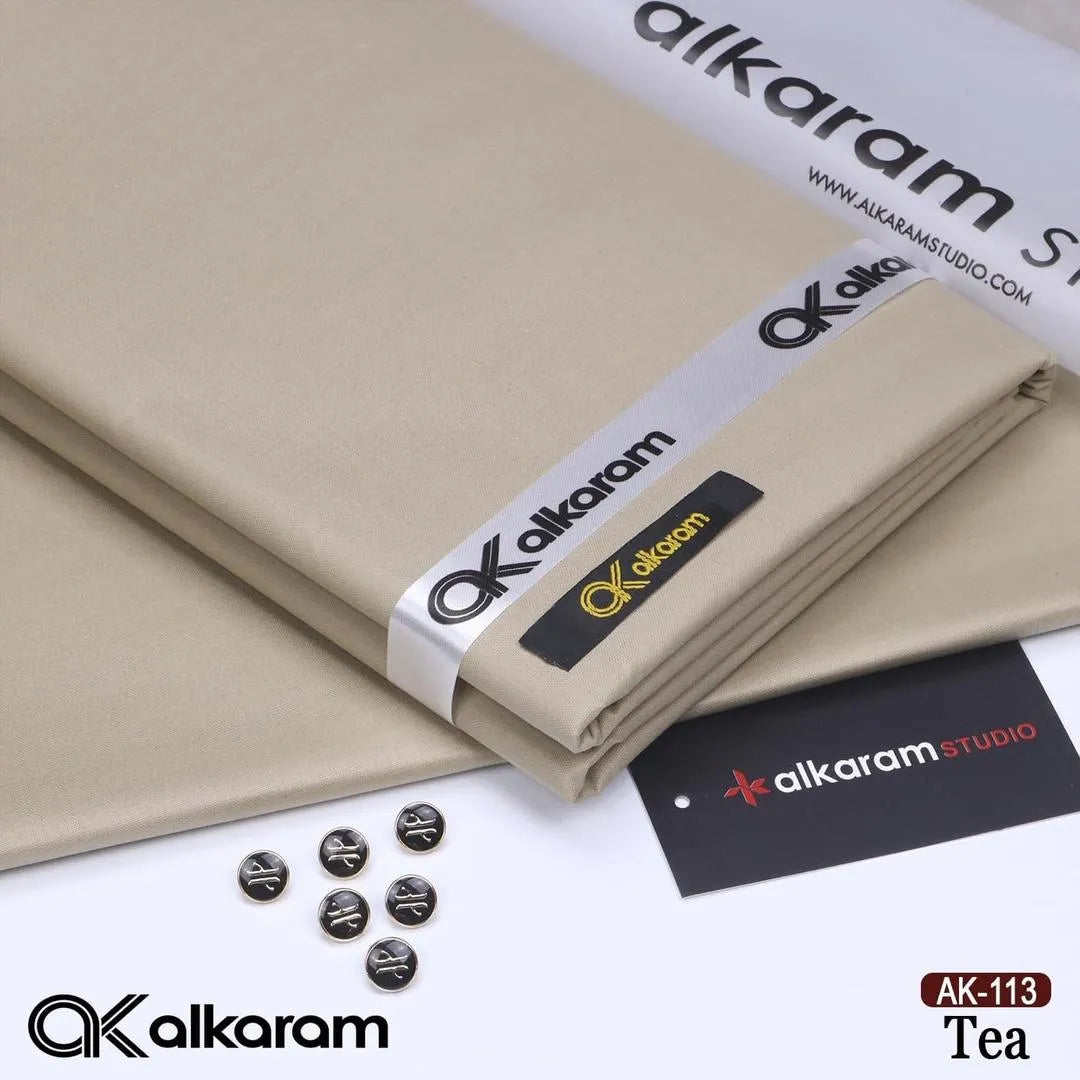 Men's Unstitched Cotton Beige Suit Summer Eid Festive