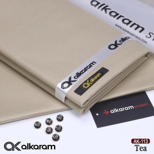 Men's Unstitched Cotton Beige Suit Summer Eid Festive