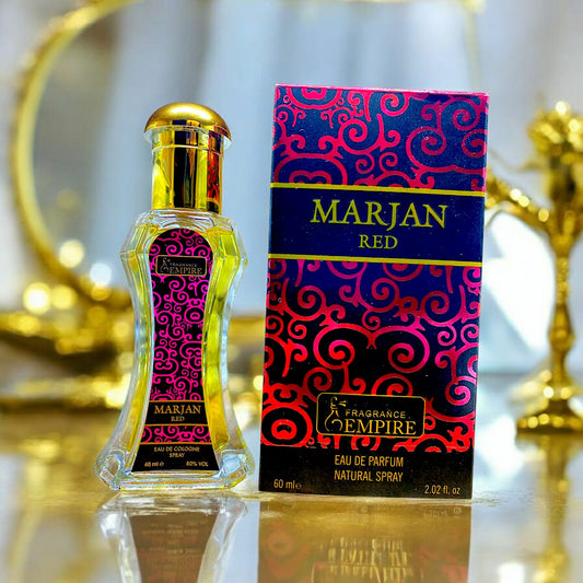 Marjan Red Eau de Parfum for Men – Long Lasting Sweet Fragrance, 60ml (H)