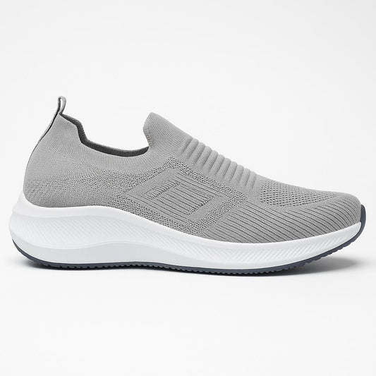 Men's Grey Slip-On Walking Sneakers Size 40 to 45