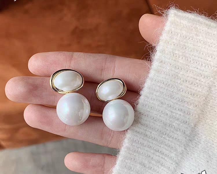 Marble Korean Style Earings For Women Girls Design Earring Jewelry (H)