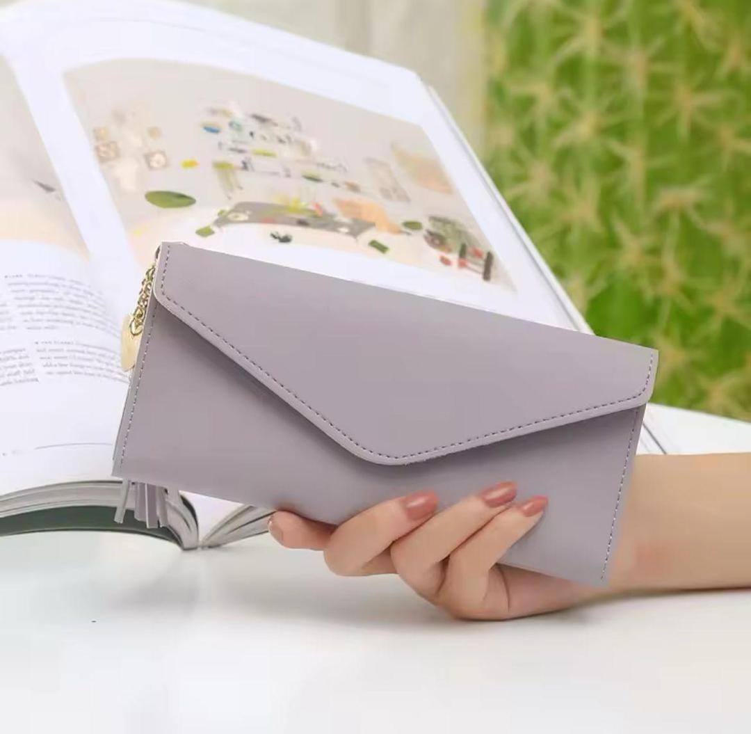 Stylish Leather Envelope Purse for Girls