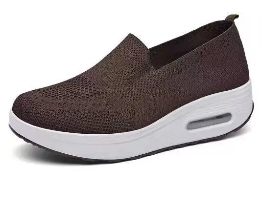 Women's Flying Woven Mesh Slip-On Walking Shoes
