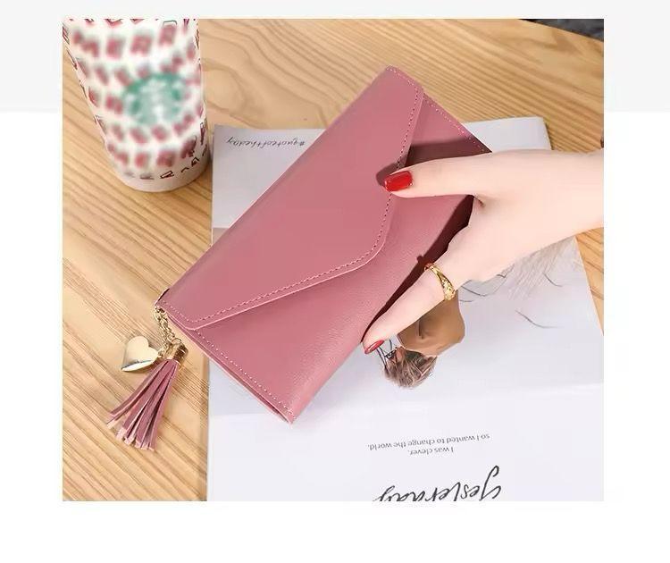 Stylish Leather Envelope Purse for Girls