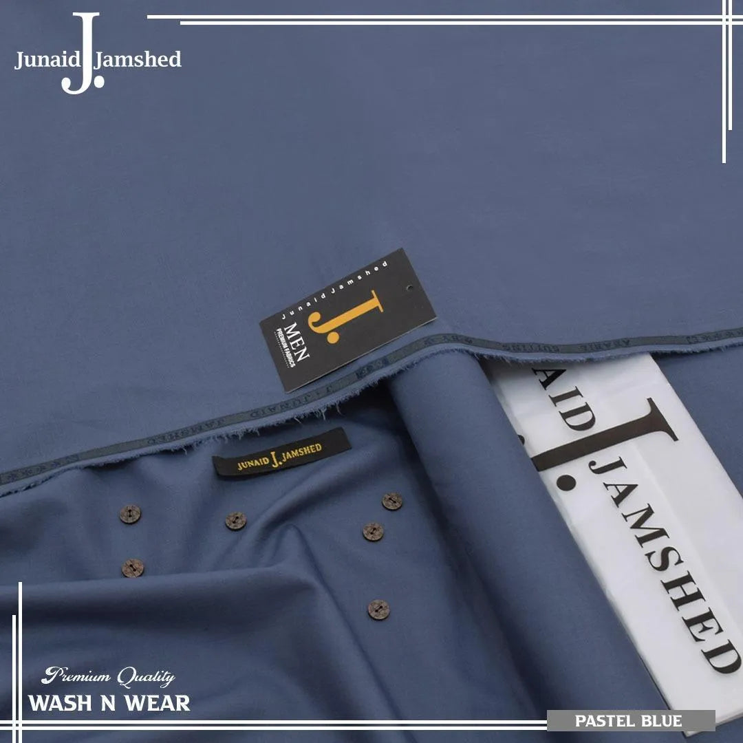 Men's Wash N Wear Plain Suit Pastel Blue Summer