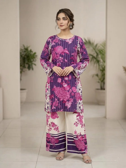 2Pcs Kurta Trouser Set Medium
