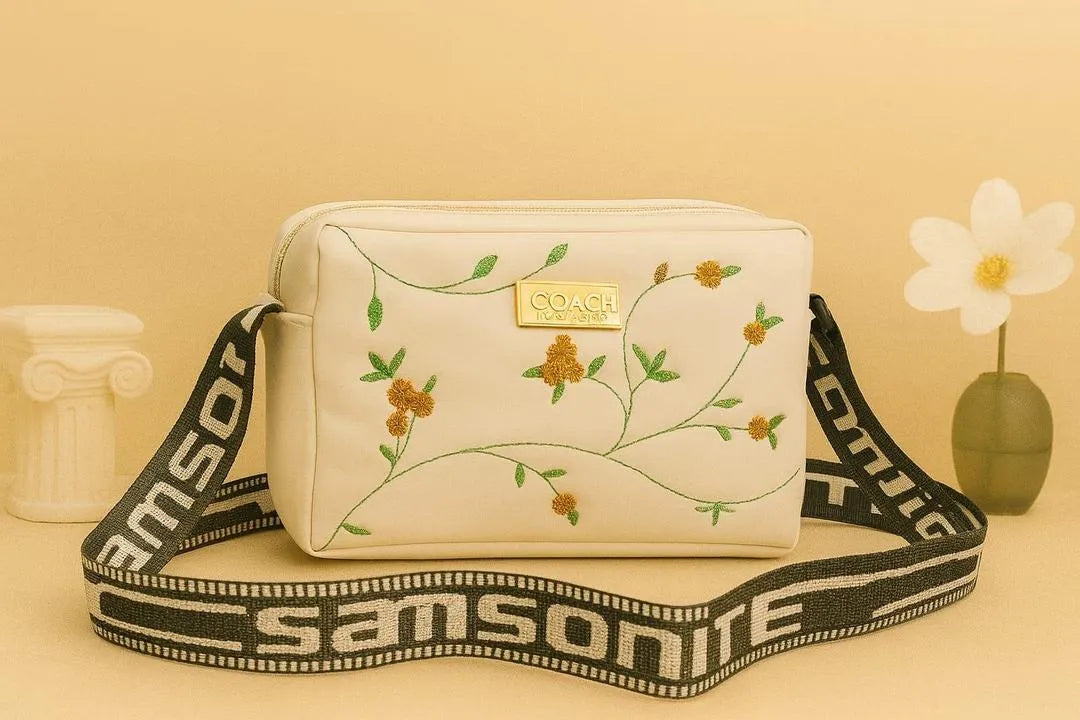 Leather Handbag with Long Strap, 9 Colors, Zip Closure