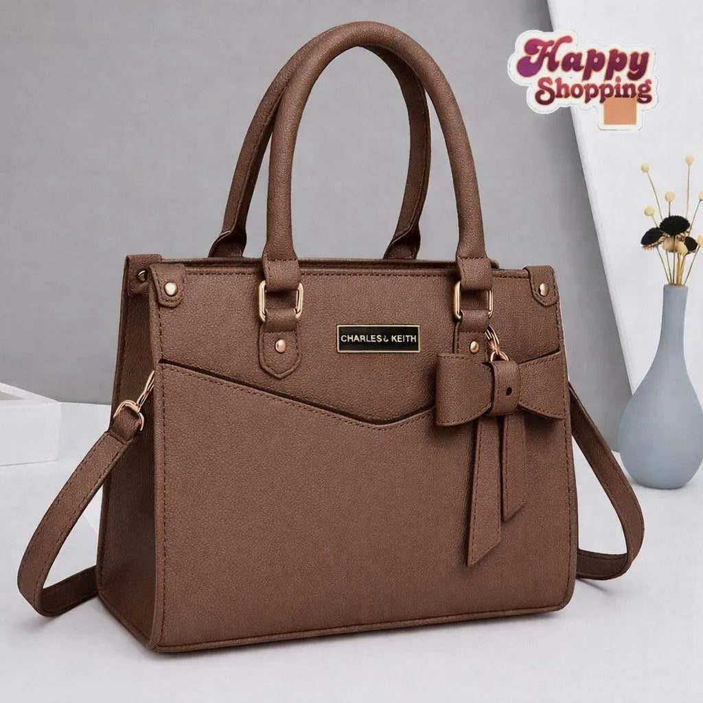Leather Plain Shoulder Bag for Women 10x12 Inch