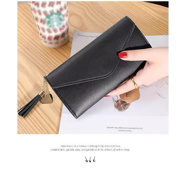 Stylish Leather Envelope Purse for Girls
