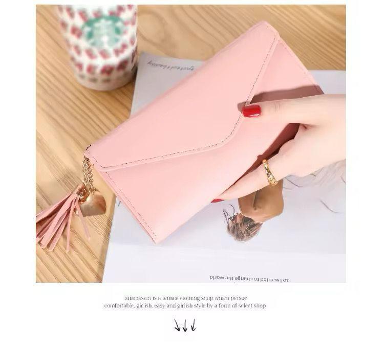 Stylish Leather Envelope Purse for Girls