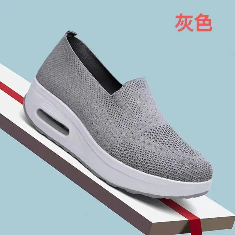 Women's Flying Woven Mesh Slip-On Walking Shoes