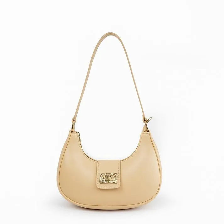 Ivory PU Leather Girl's Shoulder Bag Elegant Festive