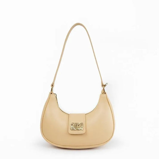 Ivory PU Leather Girl's Shoulder Bag Elegant Festive